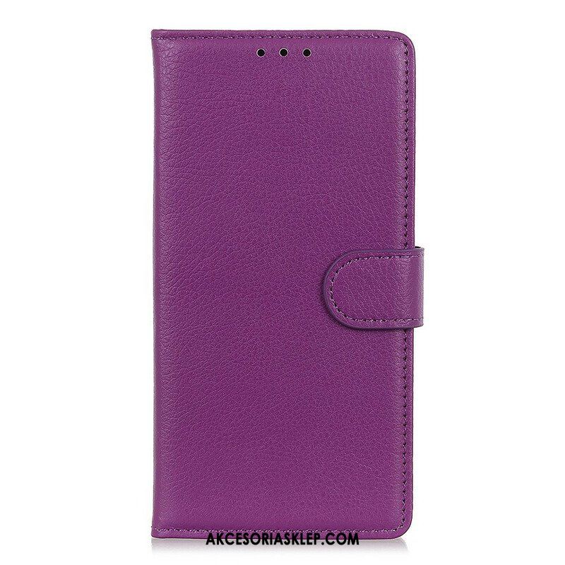 Etui Folio do Samsung Galaxy S21 5G Tradycyjna Sztuczna Skóra Liczi