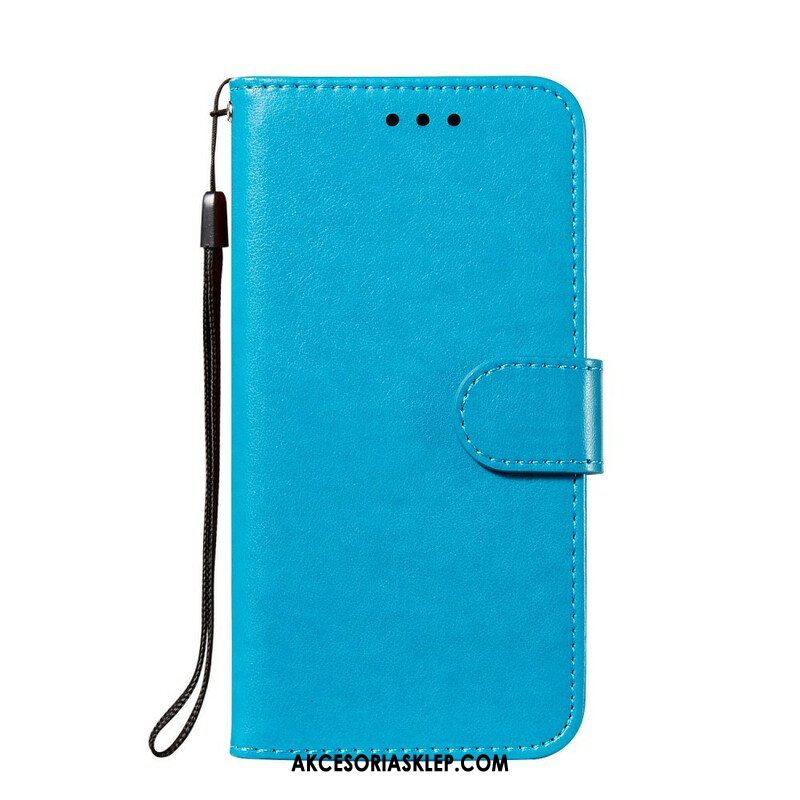 Etui Folio do Samsung Galaxy S21 FE z Łańcuch Solid Color Series Strappy