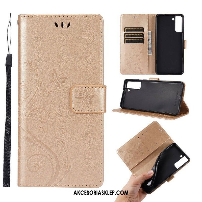 Etui Folio do Samsung Galaxy S21 Plus 5G Motyle Na Wietrze