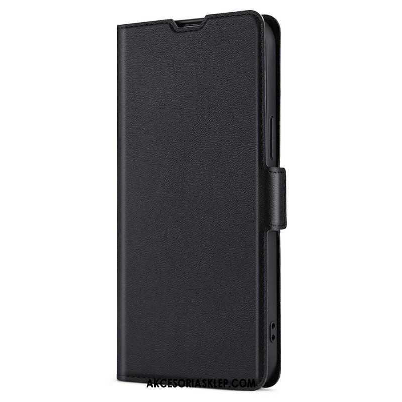 Etui Folio do Samsung Galaxy S22 Plus 5G Styl Z Bardzo Cienkiej Skóry