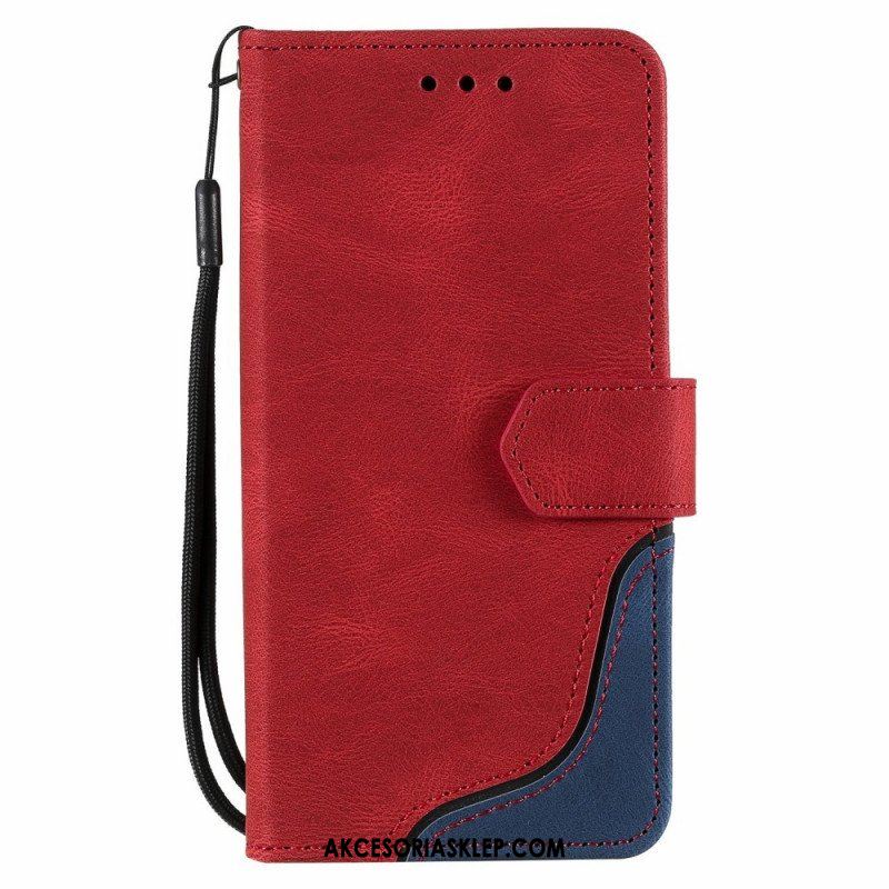 Etui Folio do Samsung Galaxy S22 Ultra 5G Fala W Dotyku Skóry