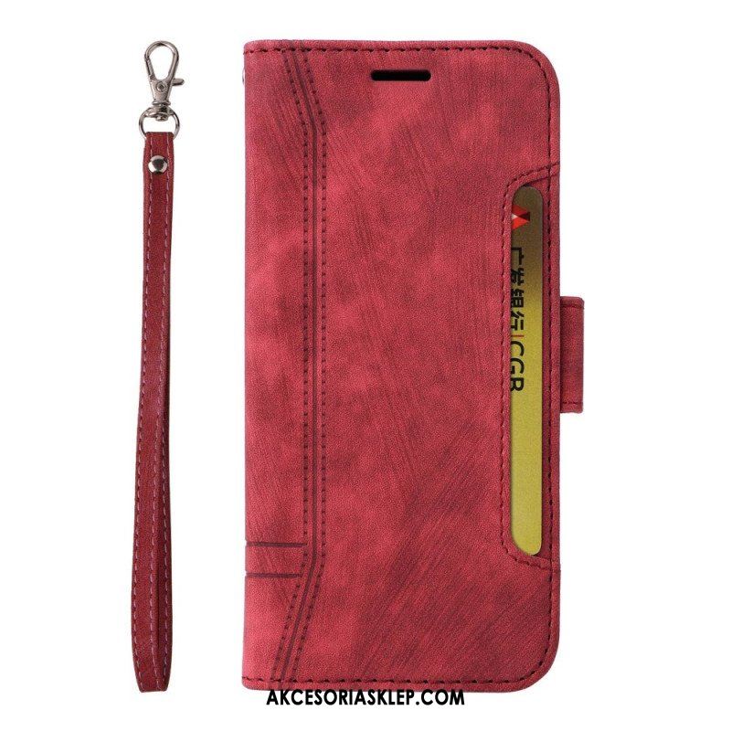 Etui Folio do Samsung Galaxy S23 5G Betopnice Przednie Etui Na Karty