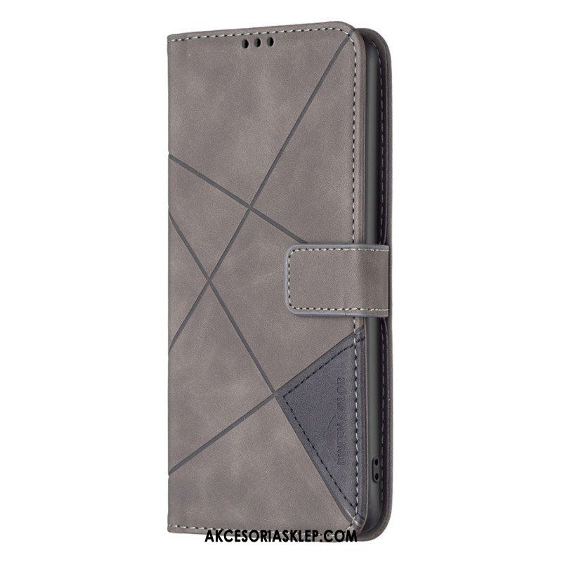 Etui Folio do Samsung Galaxy S23 5G Kolorowe Trójkąty Binfena