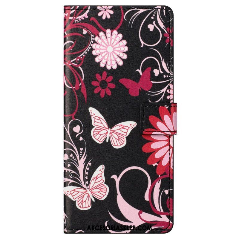 Etui Folio do Samsung Galaxy S23 5G Piękne Motyle