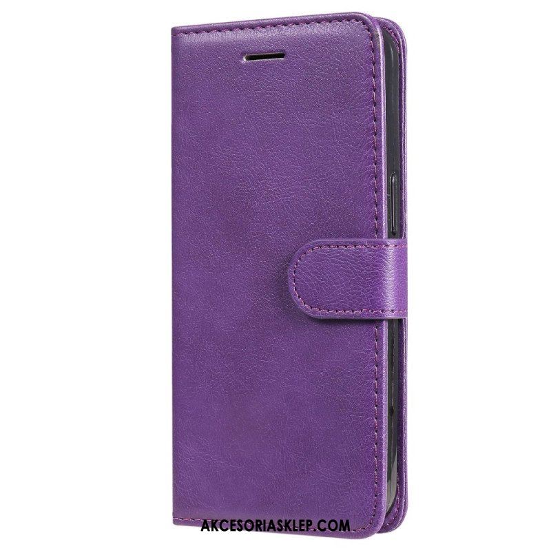 Etui Folio do Samsung Galaxy S23 5G z Łańcuch Zwykły Z Paskiem