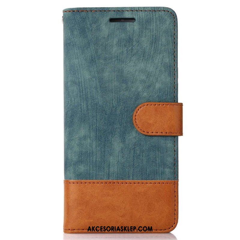 Etui Folio do Samsung Galaxy S23 Plus 5G Dwukolorowy W Dotyku