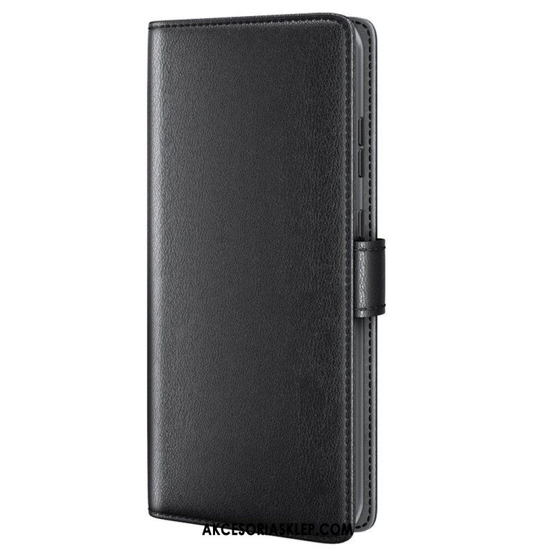 Etui Folio do Samsung Galaxy S23 Plus 5G Prawdziwa Skóra