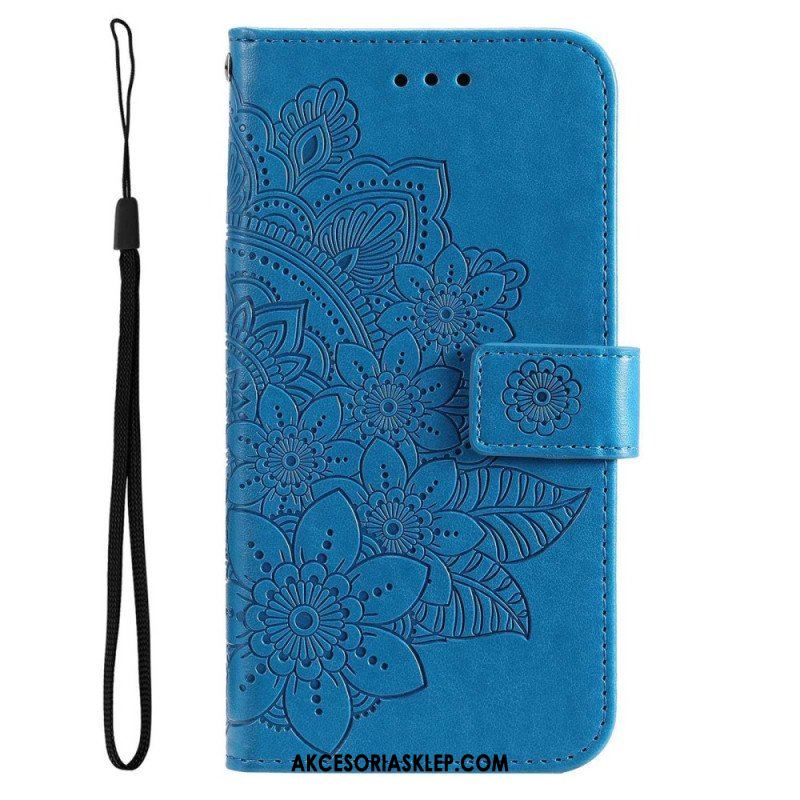 Etui Folio do Samsung Galaxy S23 Plus 5G z Łańcuch Paskowata Mandala