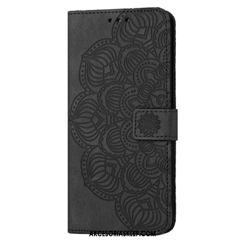 Etui Folio do Samsung Galaxy S23 Plus 5G z Łańcuch Paskowata Mandala