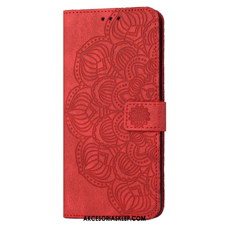 Etui Folio do Samsung Galaxy S23 Plus 5G z Łańcuch Paskowata Mandala