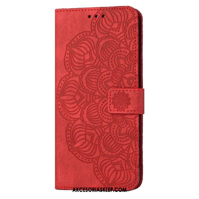 Etui Folio do Samsung Galaxy S23 Plus 5G z Łańcuch Paskowata Mandala