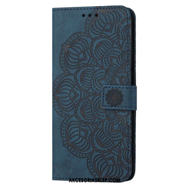 Etui Folio do Samsung Galaxy S23 Plus 5G z Łańcuch Paskowata Mandala