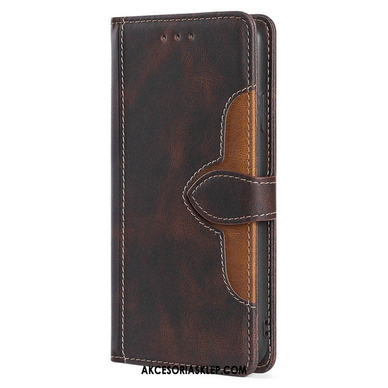 Etui Folio do Samsung Galaxy S23 Ultra 5G Dwukolorowy Kwiatowy