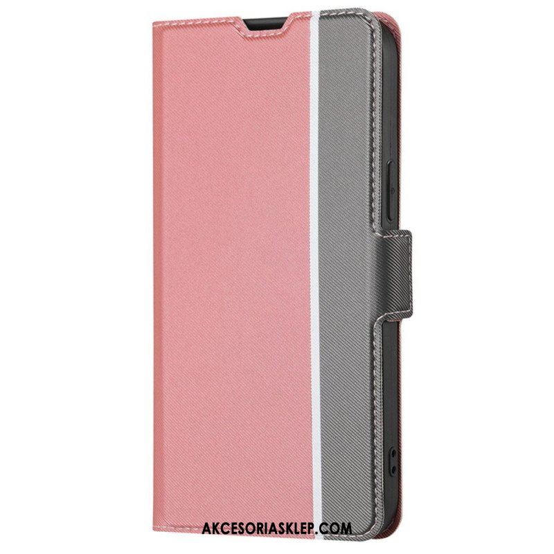 Etui Folio do Samsung Galaxy S23 Ultra 5G Fajny Dwukolorowy