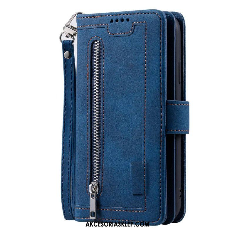 Etui Folio do Samsung Galaxy S23 Ultra 5G Portfel Portfel I Smycz