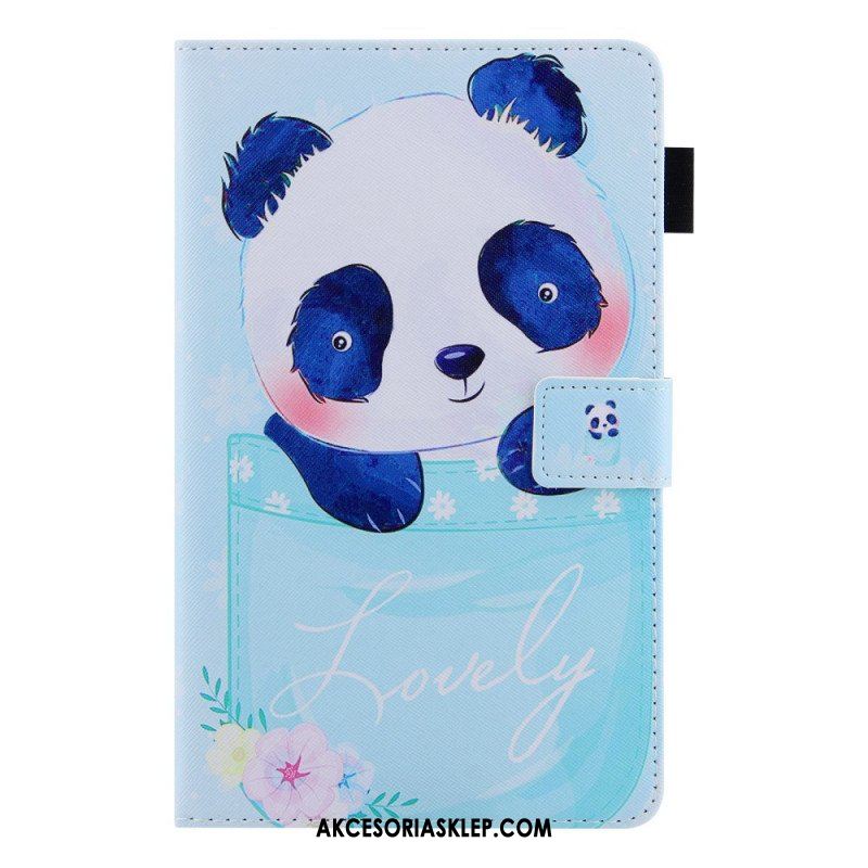 Etui Folio do Samsung Galaxy Tab A8 (2021) Słodka Panda