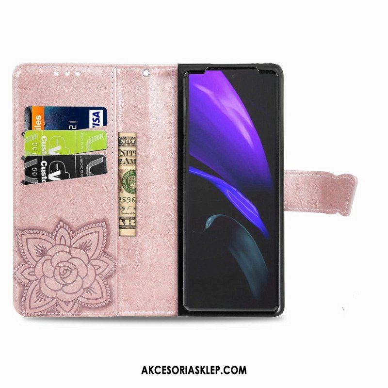 Etui Folio do Samsung Galaxy Z Fold 4 Gigantyczny Motyl