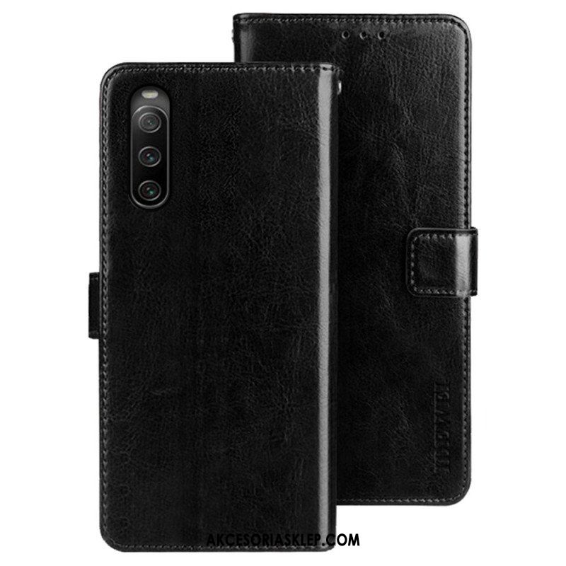 Etui Folio do Sony Xperia 10 IV Imitacja Skóry Idewei