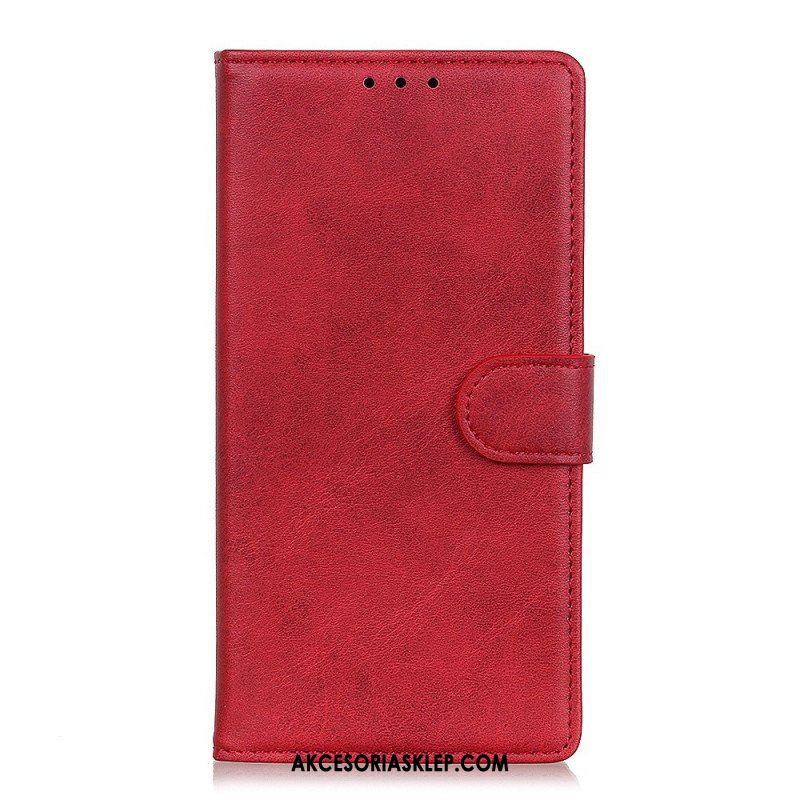 Etui Folio do Sony Xperia 10 IV Matowa Sztuczna Skóra