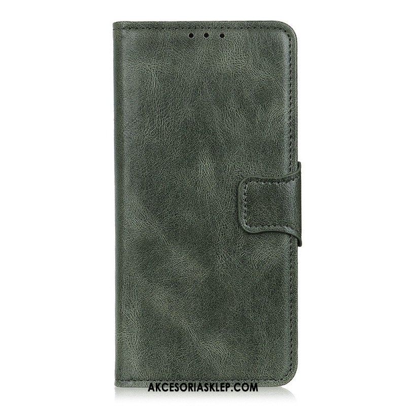 Etui Folio do Sony Xperia 10 IV Stylowe Skórzane Zapięcie Dwustronne