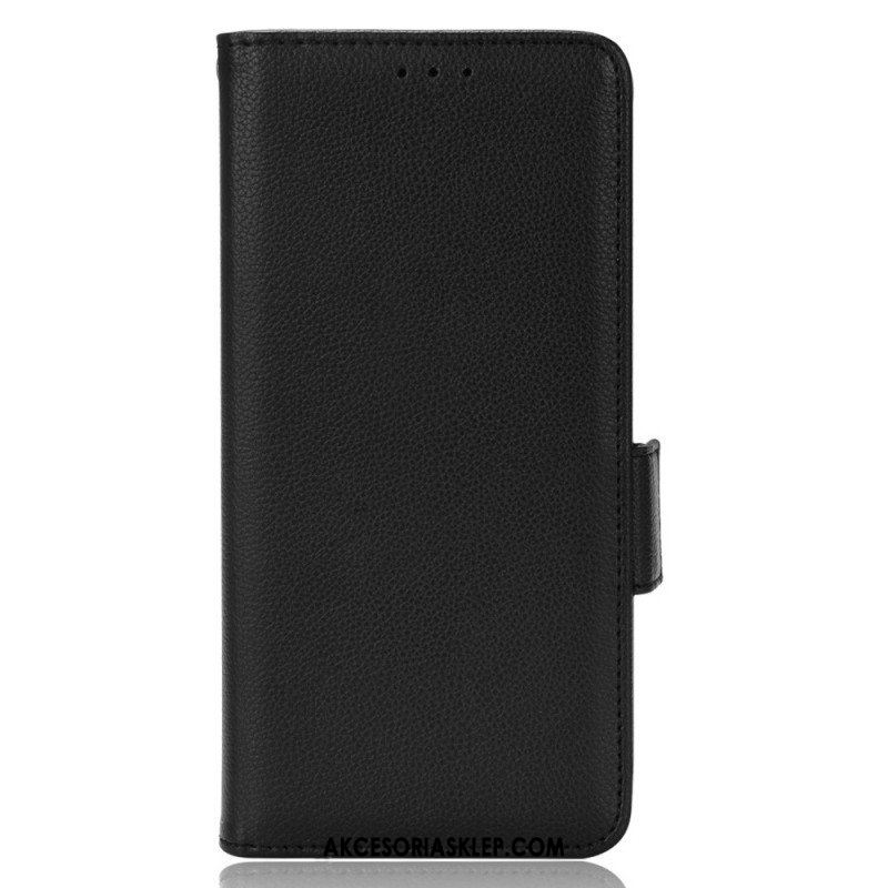 Etui Folio do Sony Xperia Pro-I Efekt Skóry Liczi Premium