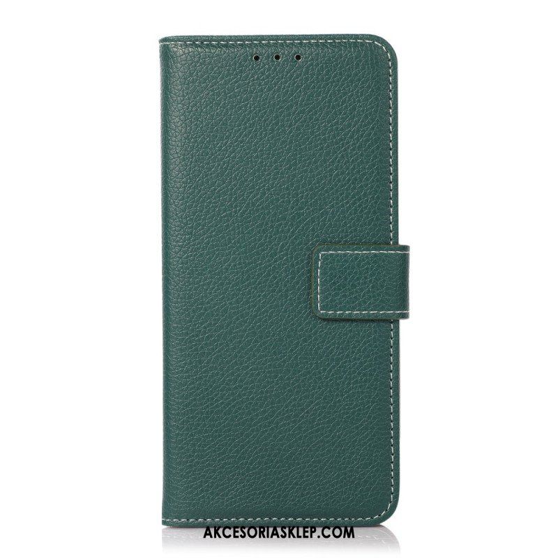 Etui Folio do Sony Xperia Pro-I Odsłonięte Szwy Liczi