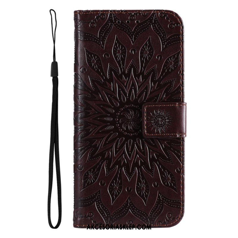 Etui Folio do Vivo Y16 Mandala Sun Ze Smyczą