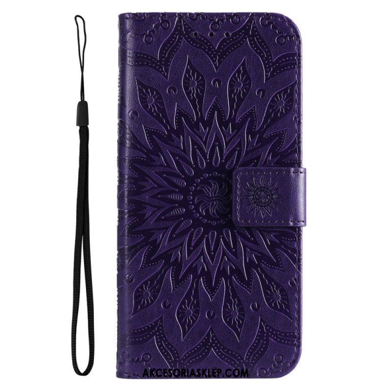 Etui Folio do Vivo Y35 Mandala Sun Ze Smyczą