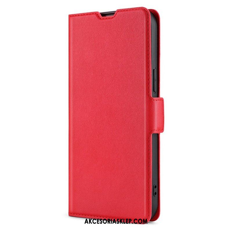 Etui Folio do Xiaomi 12 Pro Styl Z Bardzo Delikatnej Skóry