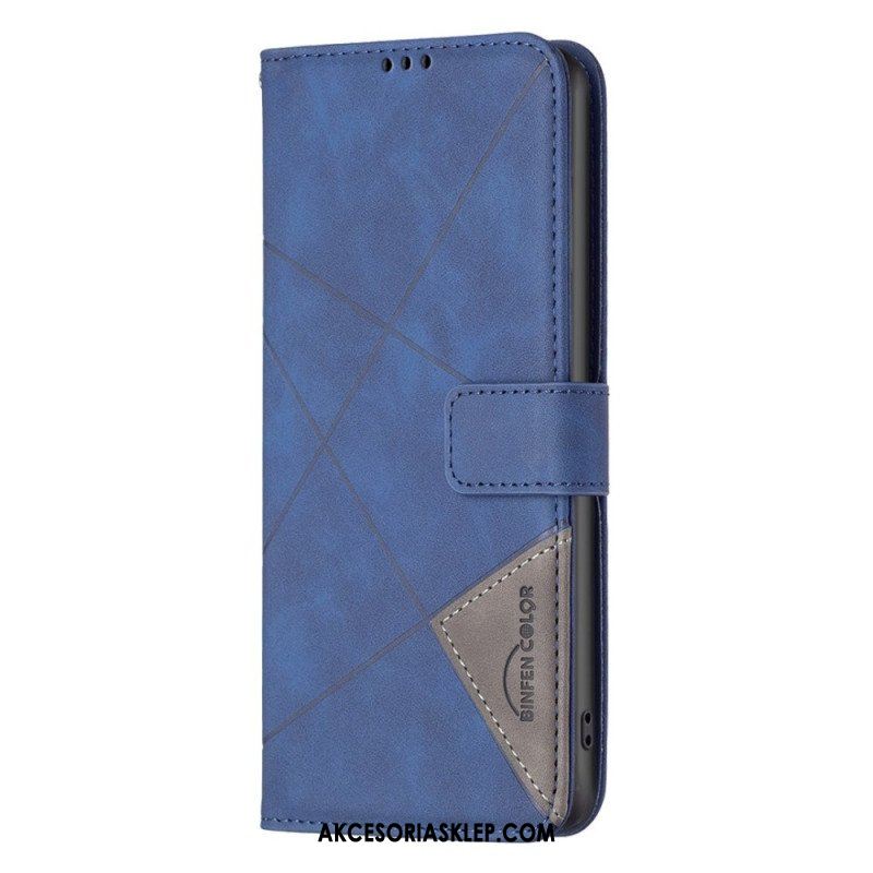 Etui Folio do Xiaomi 12T / 12T Pro Kolorowe Trójkąty Binfena