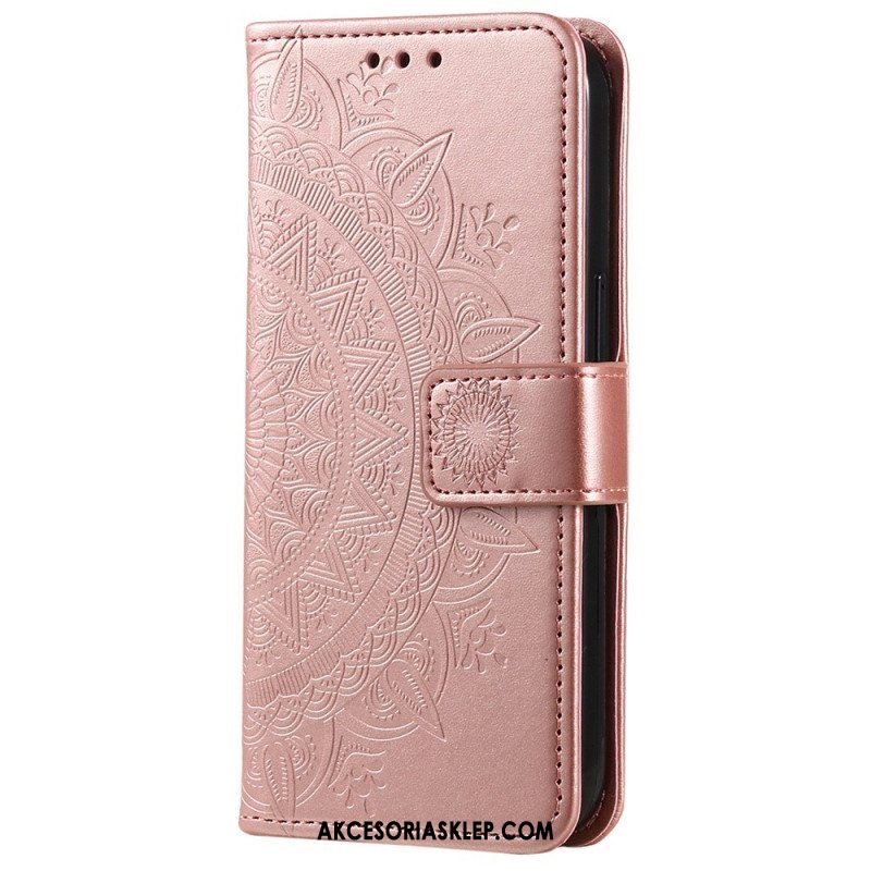 Etui Folio do Xiaomi 12T / 12T Pro Mandala Sun Ze Smyczą