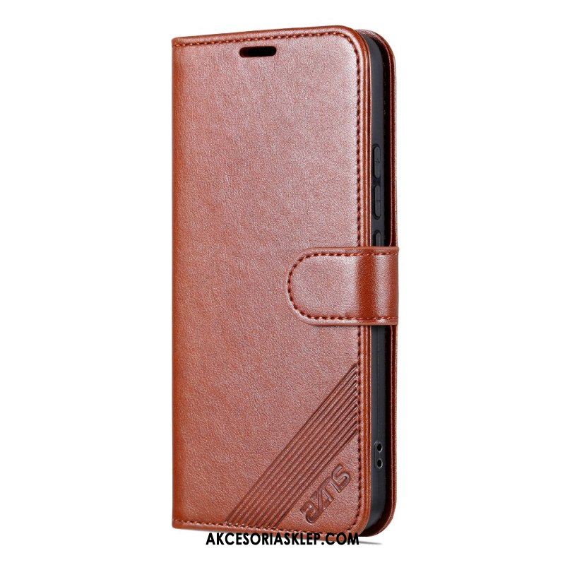 Etui Folio do Xiaomi 13 Efekt Skóry Azns