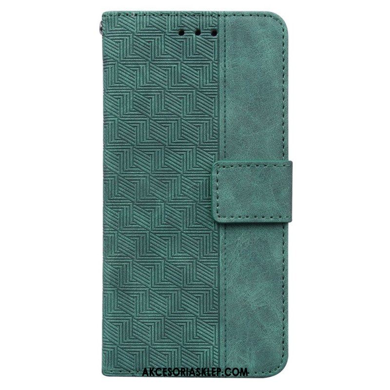 Etui Folio do Xiaomi 13 Pro z Łańcuch Pasiasty Wzór