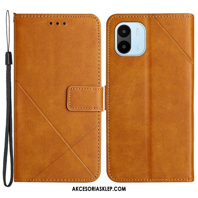 Etui Folio do Xiaomi Redmi A1 X Design Geo Skórzany Styl
