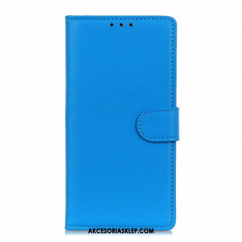 Etui Folio do Xiaomi Redmi Note 10 / 10S Efekt Skóry Liczi Premium