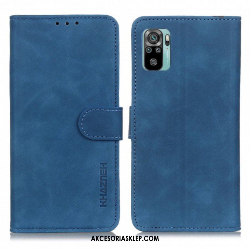 Etui Folio do Xiaomi Redmi Note 10 / 10S Khazneh Efekt Skóry W Stylu Vintage