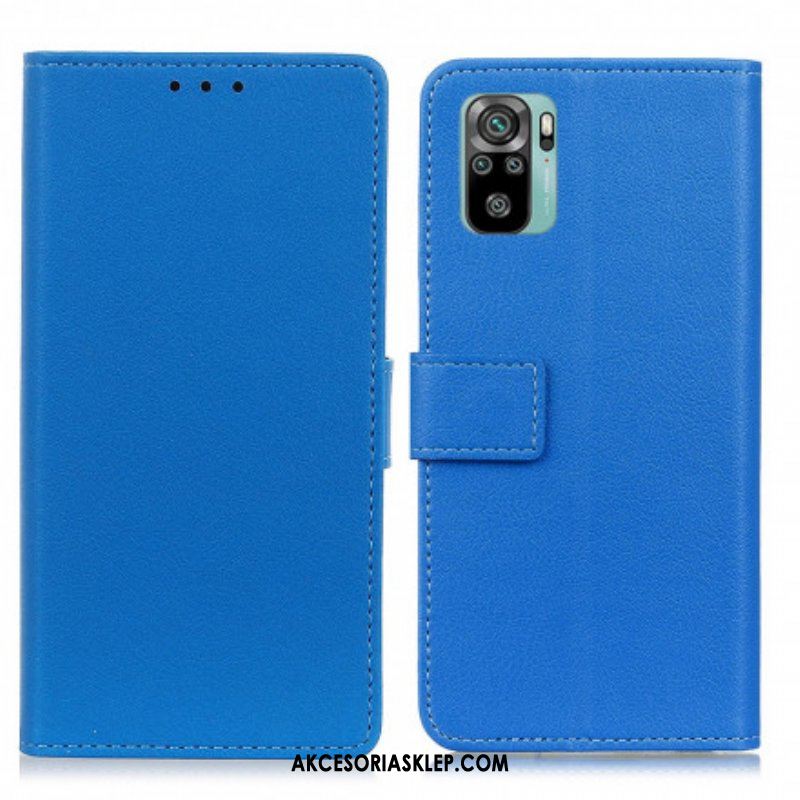 Etui Folio do Xiaomi Redmi Note 10 / 10S Klasyczna Sztuczna Skóra