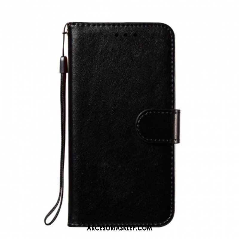 Etui Folio do Xiaomi Redmi Note 10 / 10S Monochromatyczny Skórzany Styl