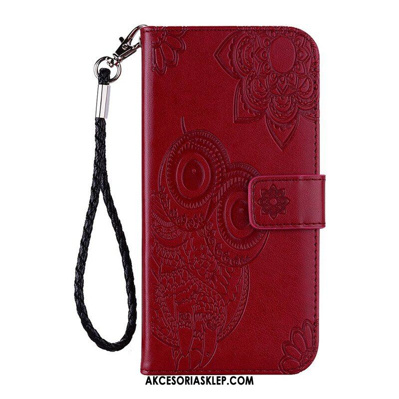 Etui Folio do Xiaomi Redmi Note 10 / 10S Sowa Mandala I Smycz