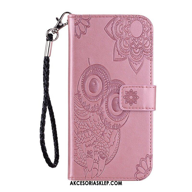 Etui Folio do Xiaomi Redmi Note 10 / 10S Sowa Mandala I Smycz