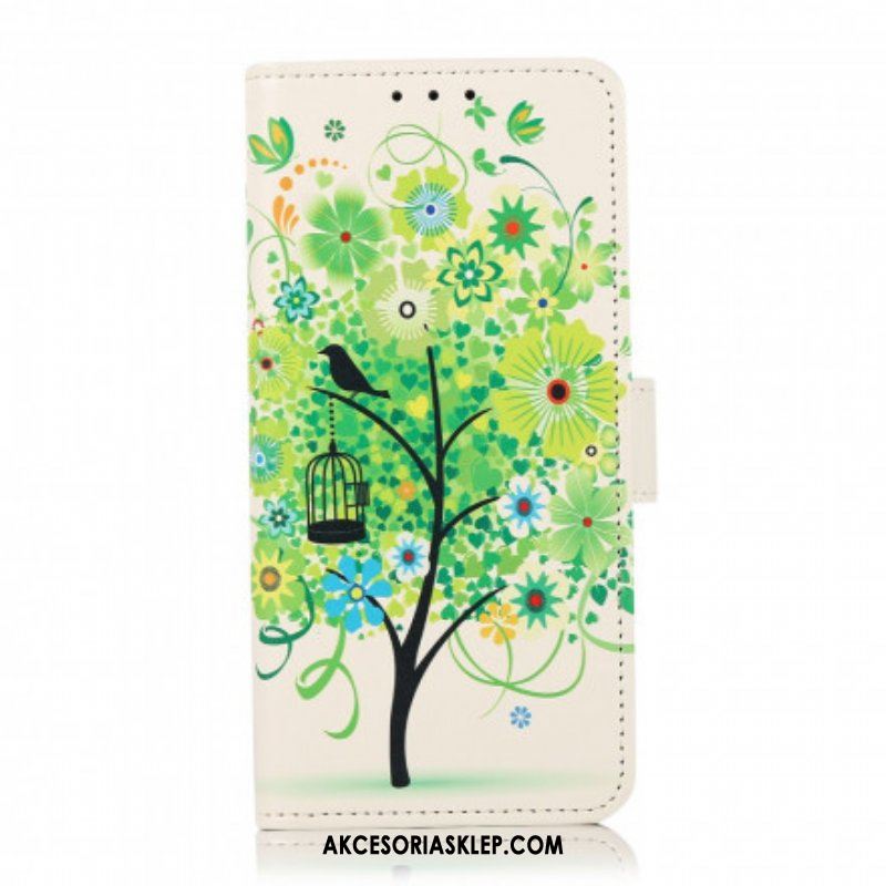 Etui Folio do Xiaomi Redmi Note 10 5G Kwitnące Drzewo