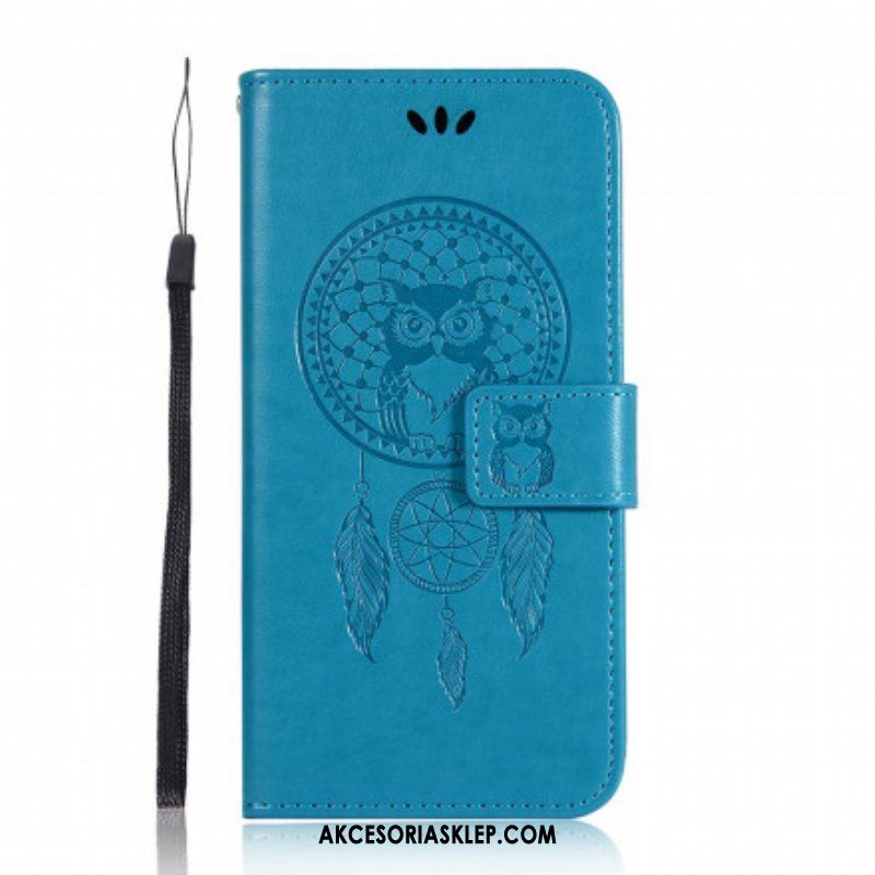 Etui Folio do Xiaomi Redmi Note 10 Pro Sowa Łapacz Snów Z Efektem Skóry