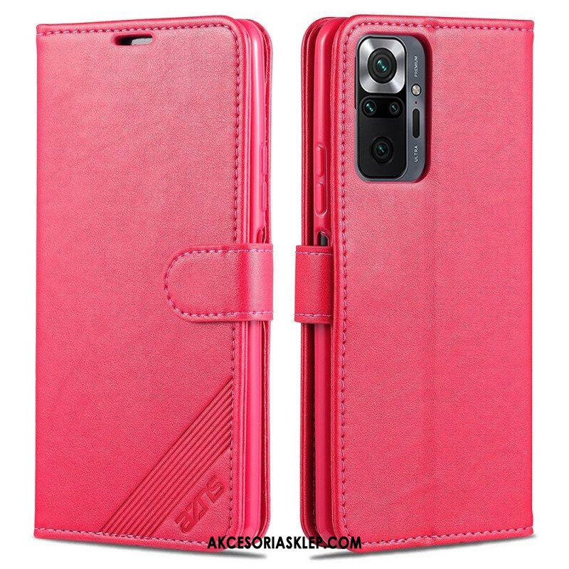 Etui Folio do Xiaomi Redmi Note 10 Pro Sztuczna Skóra Azns