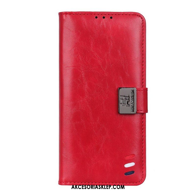 Etui Folio do Xiaomi Redmi Note 11 / 11S Efekt Skóry Żubra