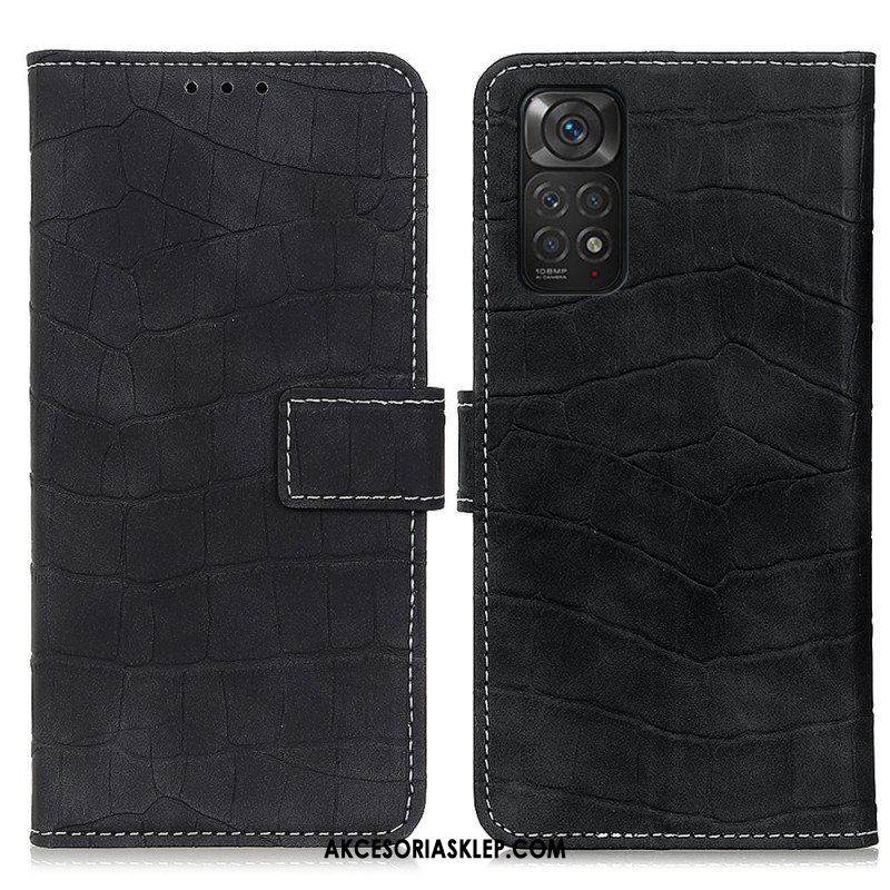 Etui Folio do Xiaomi Redmi Note 11 / 11S Moc Krokodyla