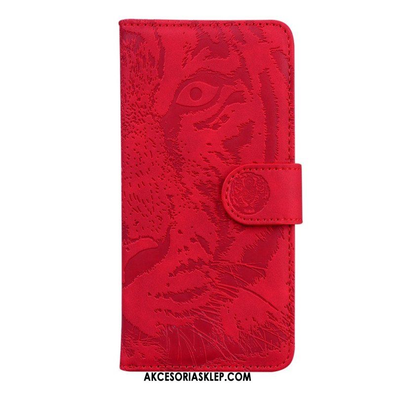 Etui Folio do Xiaomi Redmi Note 11 / 11S Nadruk Twarzy Tygrysa