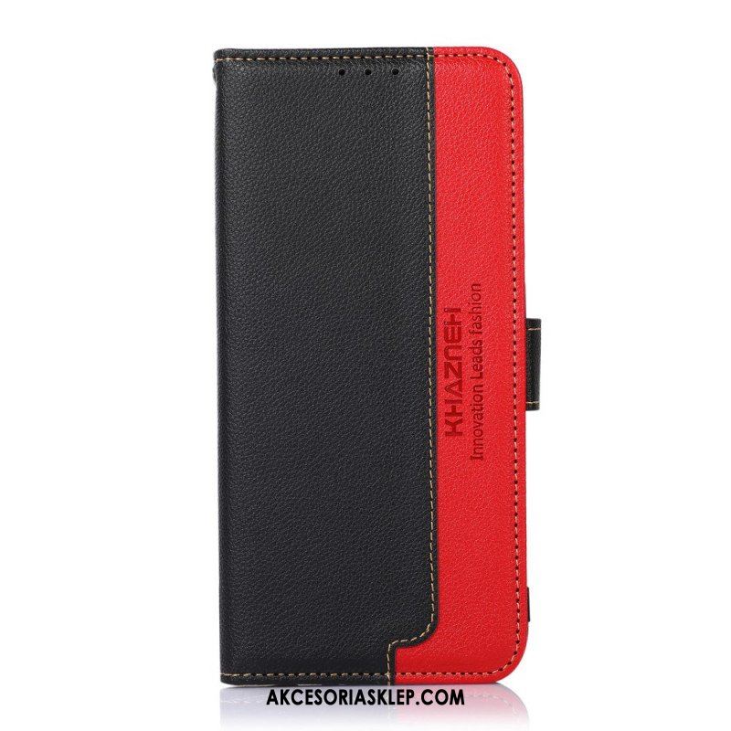 Etui Folio do Xiaomi Redmi Note 11 / 11S Rfid Khazneh W Stylu Liczi