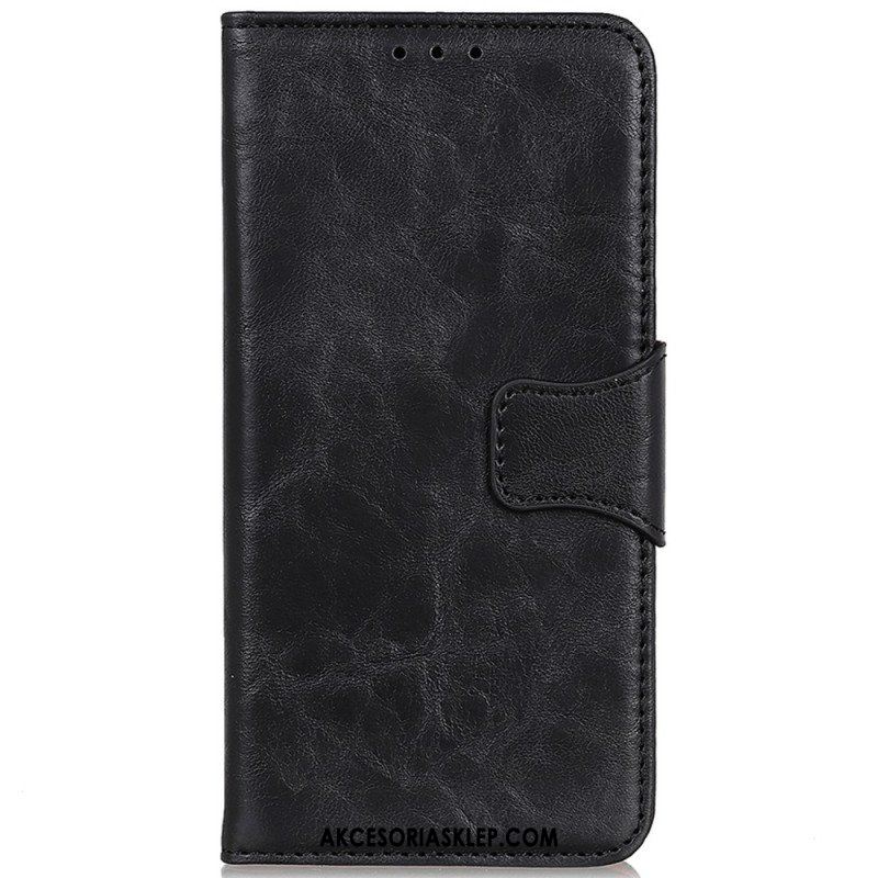 Etui Folio do Xiaomi Redmi Note 11 / 11S Skórzany Futerał Klapa Magnetyczna Tekstury