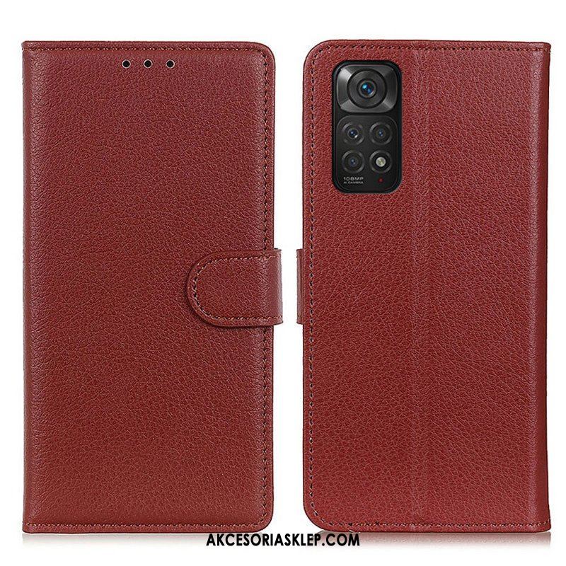 Etui Folio do Xiaomi Redmi Note 11 / 11S Tradycyjnie Liczi