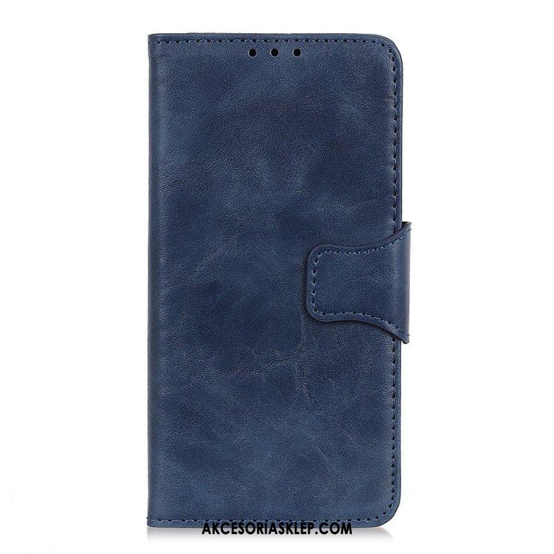 Etui Folio do Xiaomi Redmi Note 11 Pro / 11 Pro 5G Dwustronne Zapięcie Ze Skóry Dwoinowej